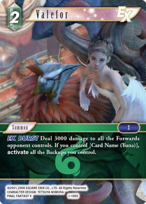 Valefor EX (1) [OP1] - Final Fantasy TCG Single