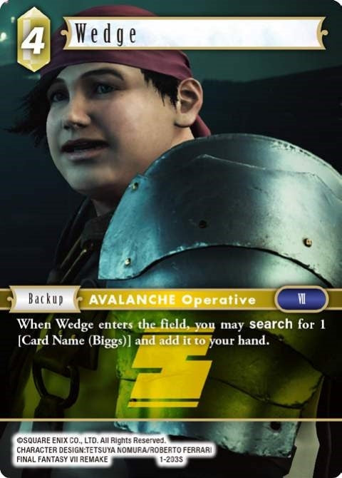 Wedge (1) [OP1] - Final Fantasy TCG Single