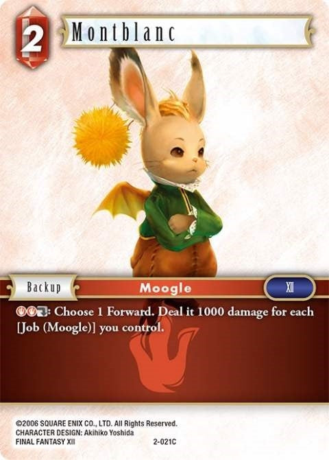 Montblanc (2) [OP2] - Final Fantasy TCG Single