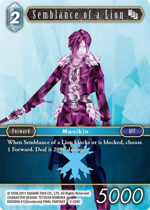 Semblance of a Lion (2) [OP2] - Final Fantasy TCG Single