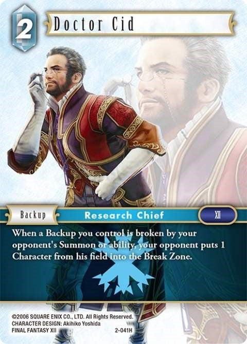Doctor Cid (2) [OP2] - Final Fantasy TCG Single