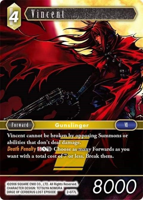 Vincent (Legend) (2) [OP2] - Final Fantasy TCG Single