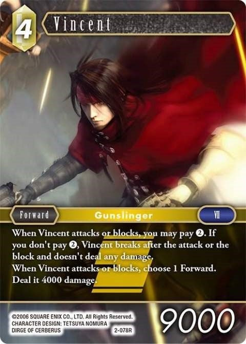 Vincent (Rare) (2) [OP2] - Final Fantasy TCG Single