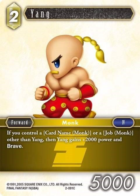 Yang (Common) (2) [OP2] - Final Fantasy TCG Single