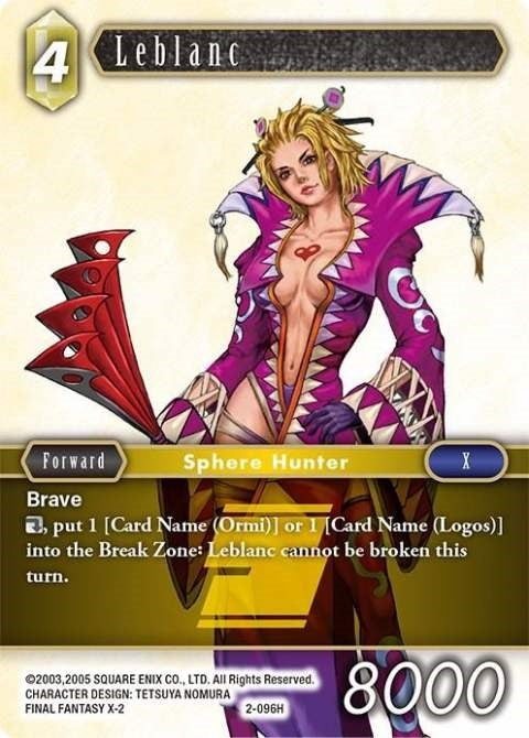 Leblanc (2) [OP2] - Final Fantasy TCG Single