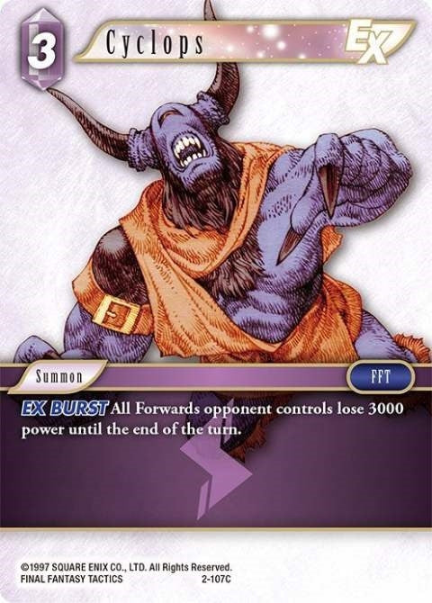 Cyclops EX (2) [OP2] - Final Fantasy TCG Single