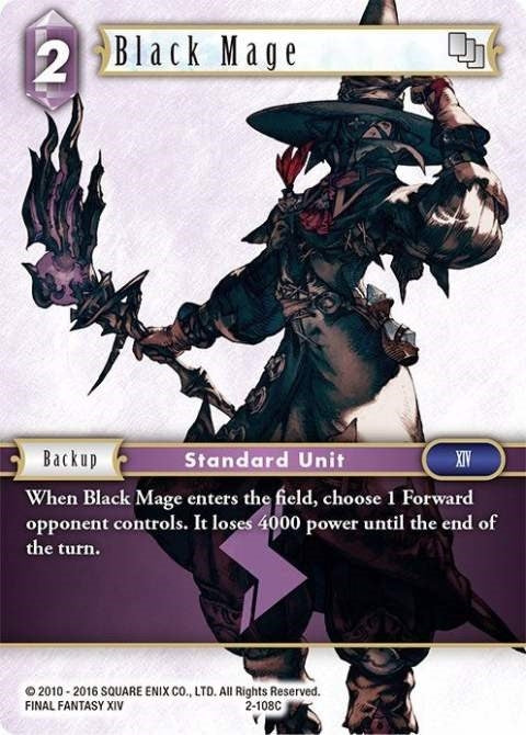 Black Mage (2-108C) (2) [OP2] - Final Fantasy TCG Single