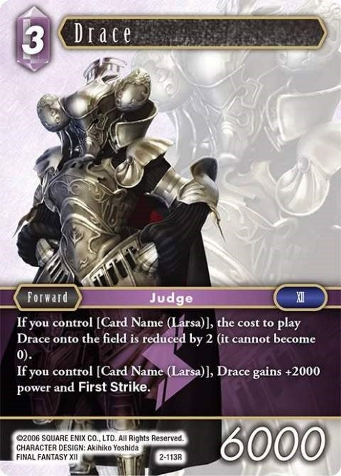 Drace (2) [OP2] - Final Fantasy TCG Single