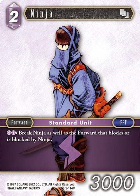 Ninja (Male Unit) (2) [OP2] - Final Fantasy TCG Single