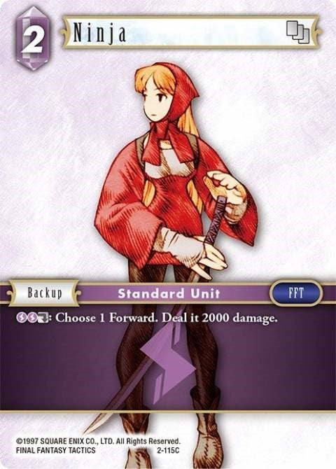 Ninja (Female Unit) (2) [OP2] - Final Fantasy TCG Single