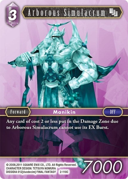 Arborous Simulacrum (2) [OP2] - Final Fantasy TCG Single