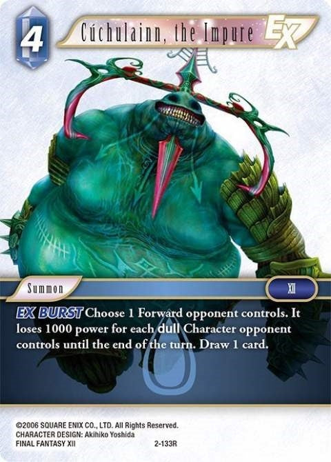 Cuchulainn the Impure EX (2) [OP2] - Final Fantasy TCG Single