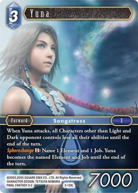Yuna (2) [OP2] - Final Fantasy TCG Single