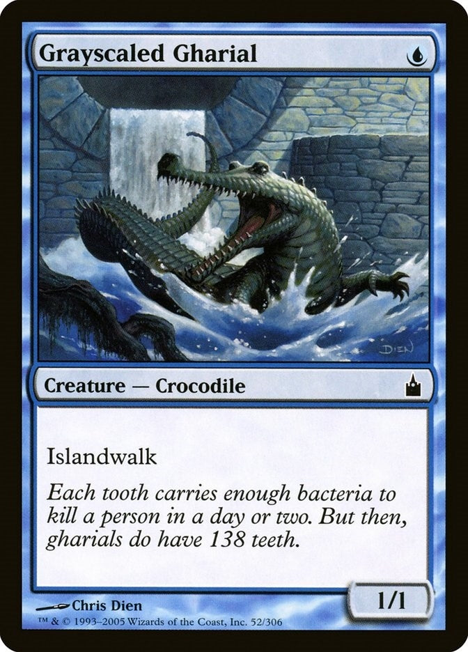 Grayscaled Gharial (52) [RAV] - MTG Single