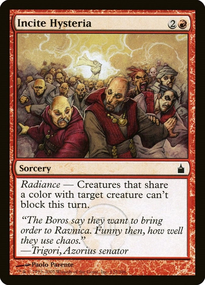 Incite Hysteria (132) [RAV] - MTG Single