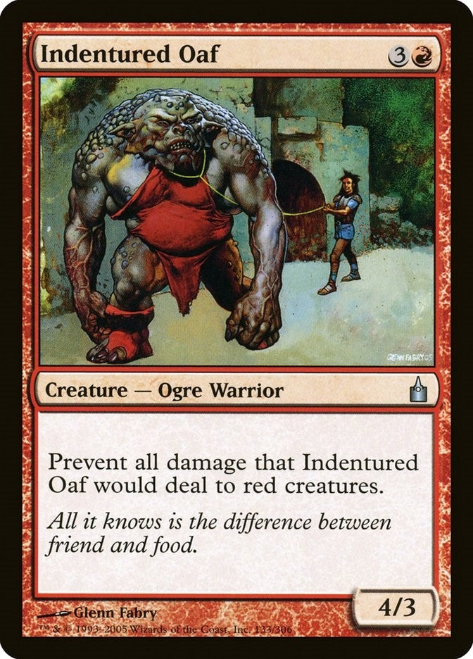 Indentured Oaf (133) [RAV] - MTG Single