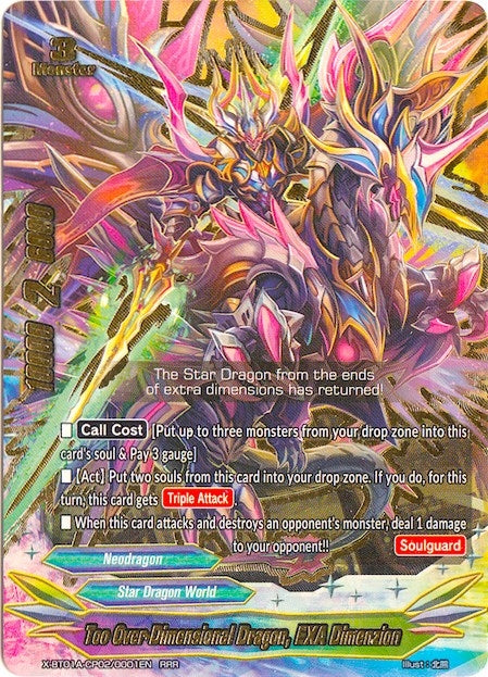 Too Over-Dimensional Dragon EXA Dimenzion (1020001) [X-BT01A] - Future Card BuddyFight Single