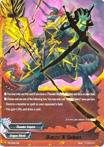 Batzz X Select (241) [PR] - Future Card BuddyFight Single