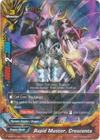 Rapid Master Crescente (1010011) [X-BT01A] - Future Card BuddyFight Single
