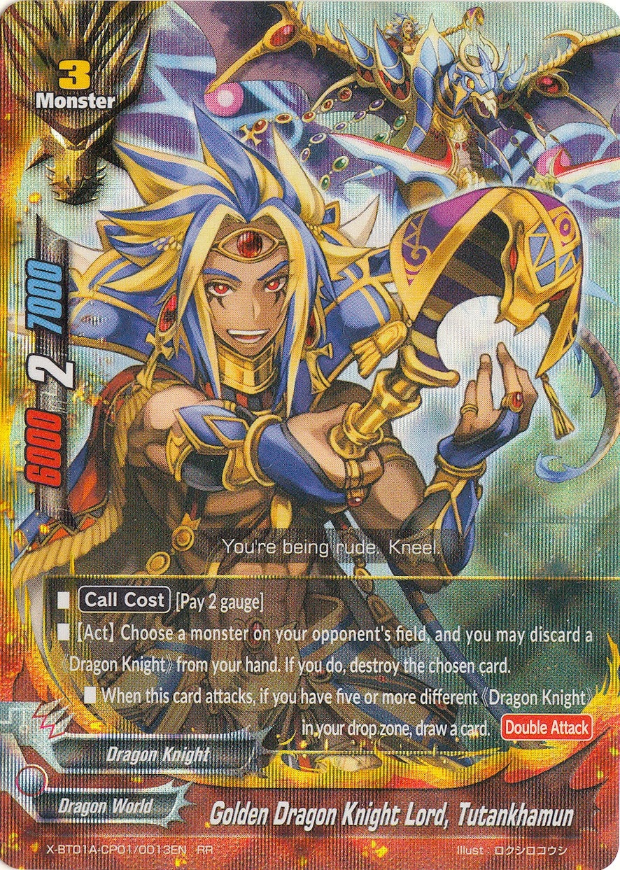 Golden Dragon Knight Lord Tutankhamun (1010013) [X-BT01A] - Future Card BuddyFight Single