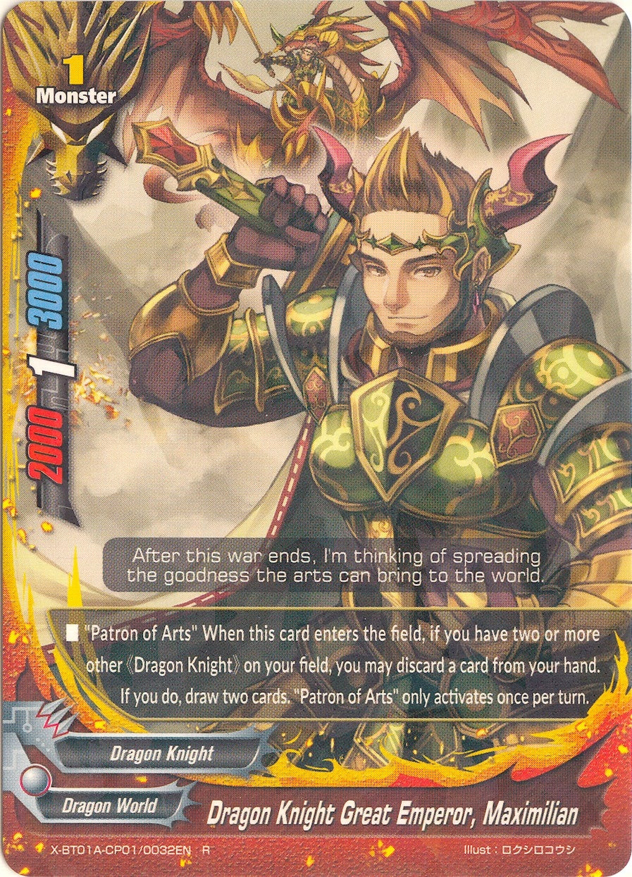 Dragon Knight Great Emperor Maximilian (1010032) [X-BT01A] - Future Card BuddyFight Single