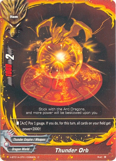Thunder Orb (1010069) [X-BT01A] - Future Card BuddyFight Single