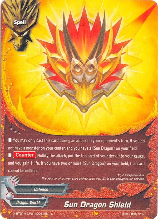 Sun Dragon Shield (1010064) [X-BT01A] - Future Card BuddyFight Single