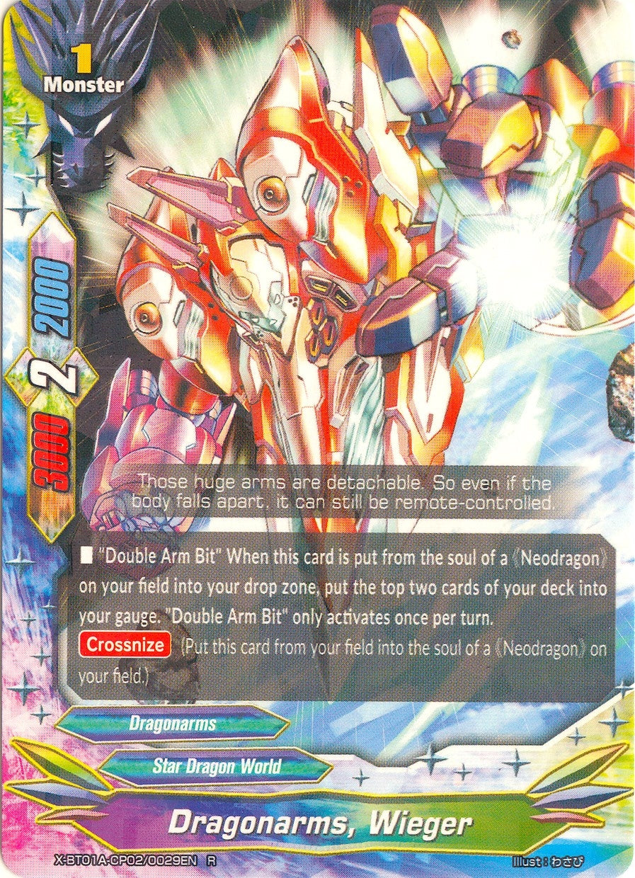 Dragonarms Wieger (1020029) [X-BT01A] - Future Card BuddyFight Single