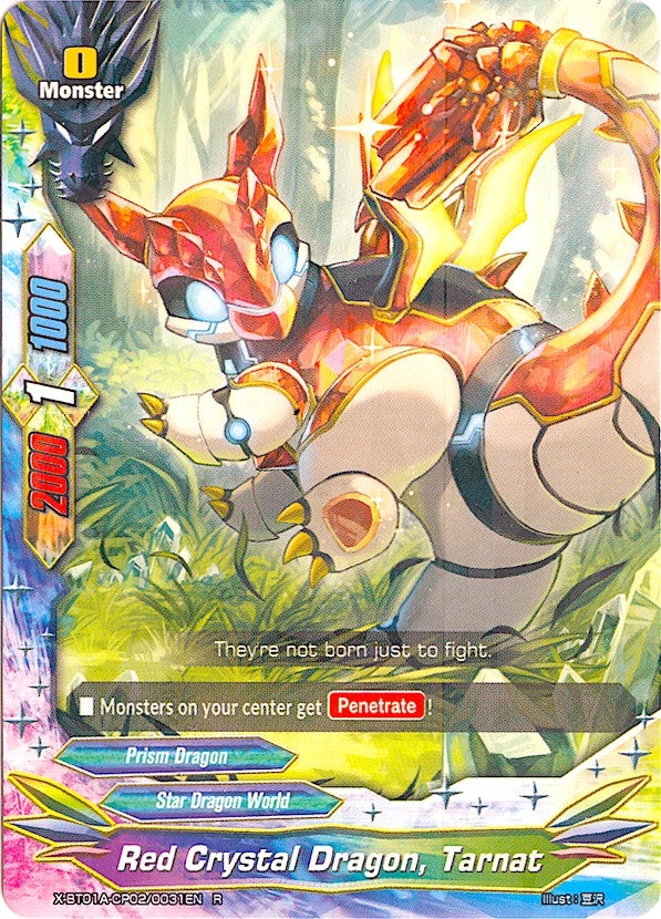 Red Crystal Dragon Tarnat (1020031) [X-BT01A] - Future Card BuddyFight Single