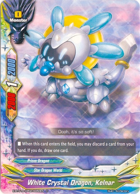 White Crystal Dragon Kelnar (1020050) [X-BT01A] - Future Card BuddyFight Single
