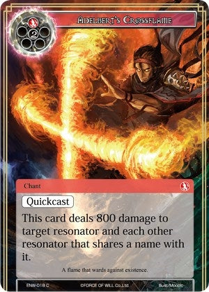 Adelbert’s Crossflame (18) [ENW] - Force of Will Single