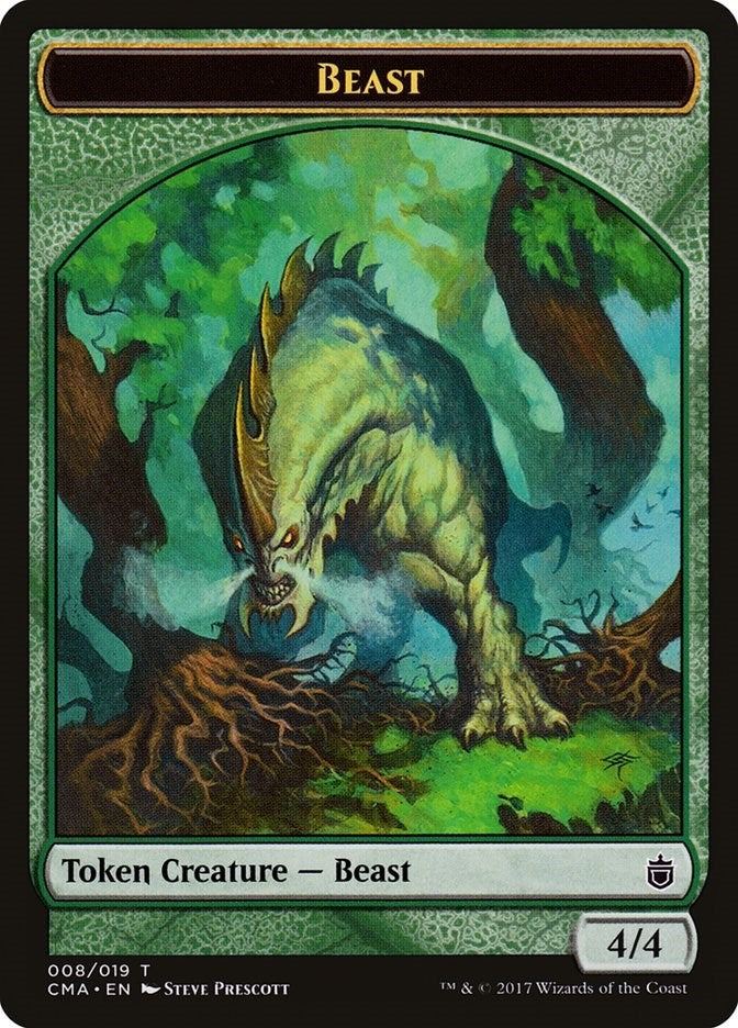Beast Token (008) (0) [CMA] - MTG Single