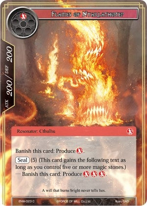 Flames of Nyarlathotep (23) [ENW] - Force of Will Single