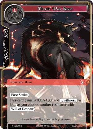 Melgis’ War Beast (25) [ENW] - Force of Will Single