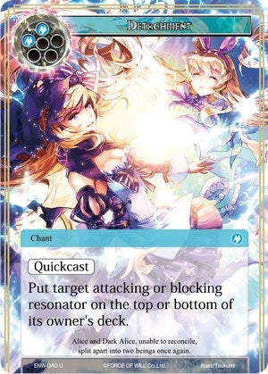 Detachment (40) [ENW] - Force of Will Single