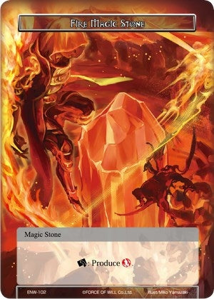 Fire Magic Stone (102) [ENW] - Force of Will Single