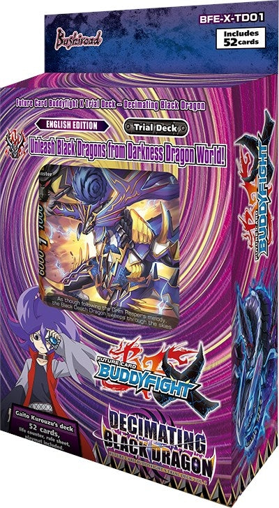 Decimating Black Dragon Trial Deck [X-TD01] - Future Card BuddyFight Sealed
