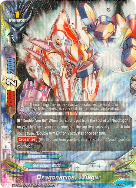 Dragonarms Wieger (Parallel RR Foiling) (1020076) [X-BT01A] - Future Card BuddyFight Single