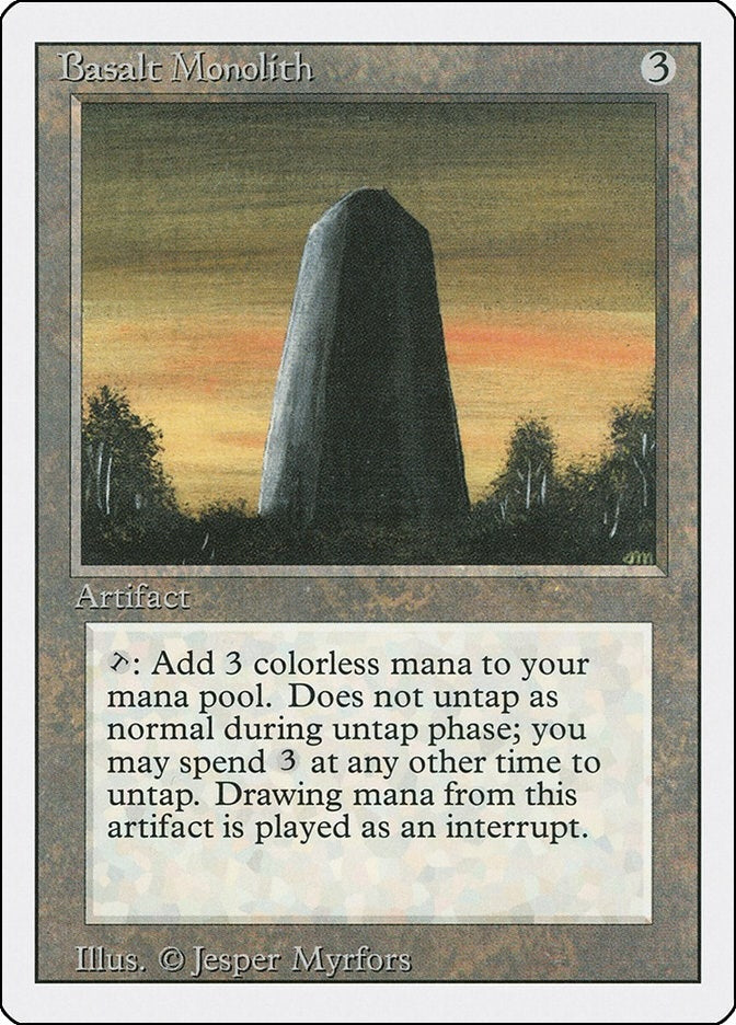 Basalt Monolith [3ED] - MTG Single