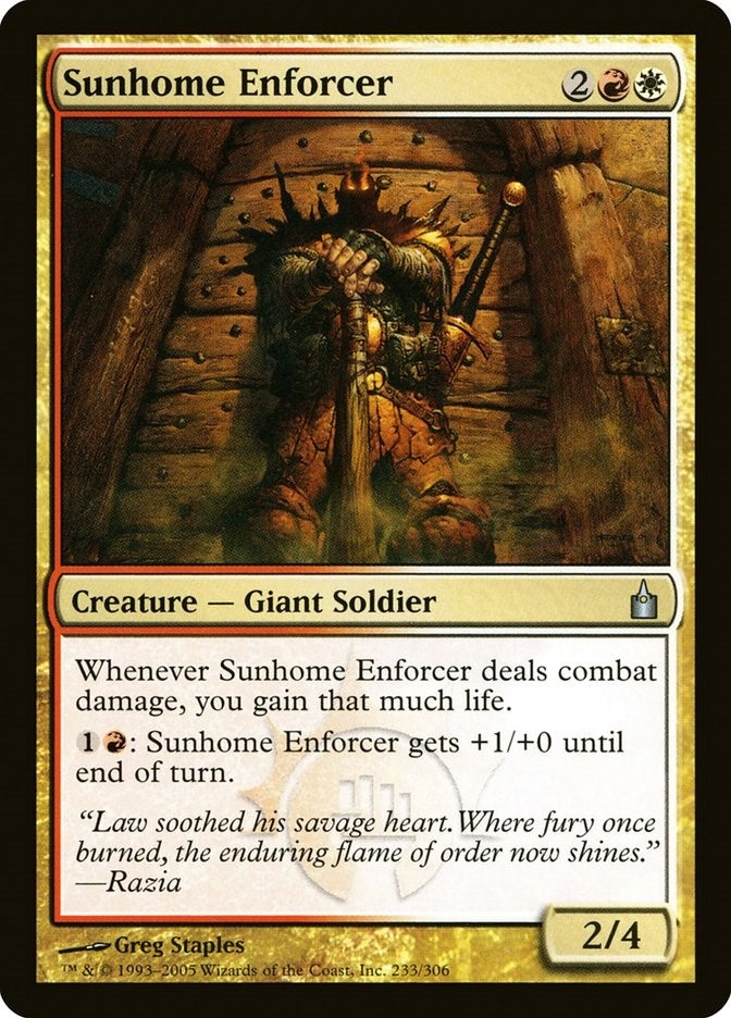 Sunhome Enforcer (233) [RAV] - MTG Single