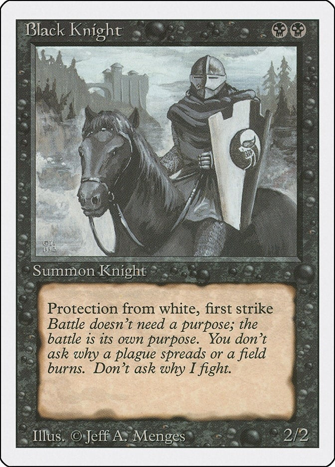 Black Knight [3ED] - MTG Single
