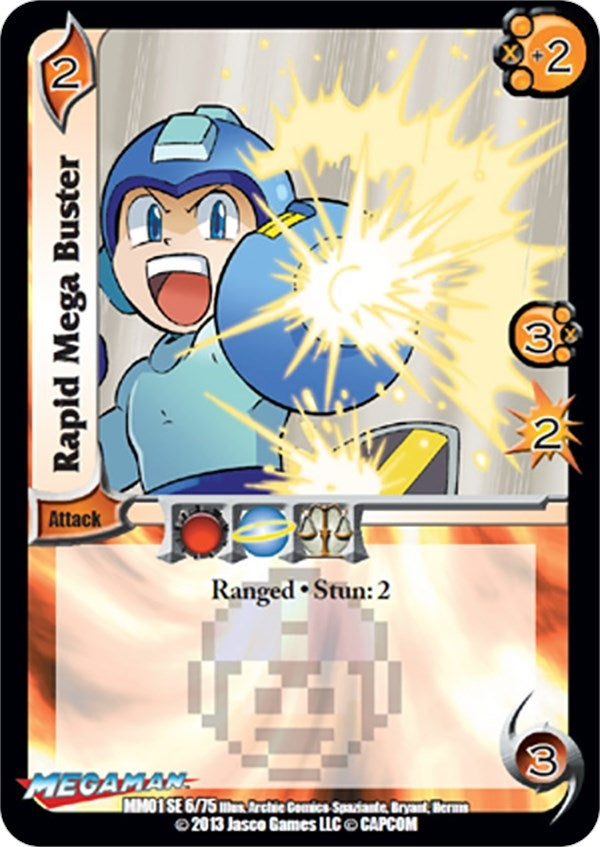 Rapid Mega Buster (6) [MM01] - UniVersus Single