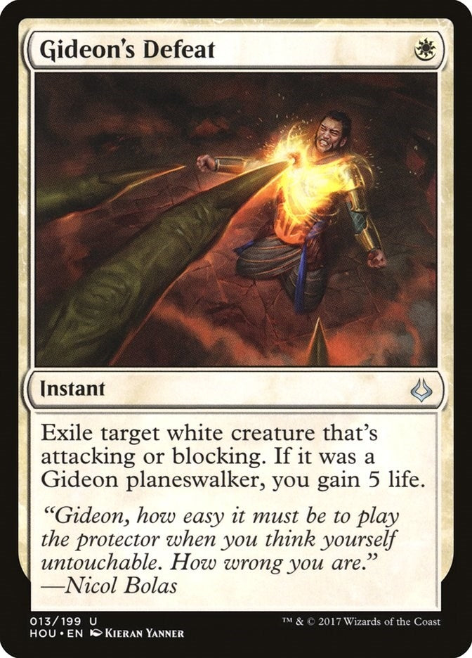 Gideon’s Defeat (13) [HOU] - MTG Single