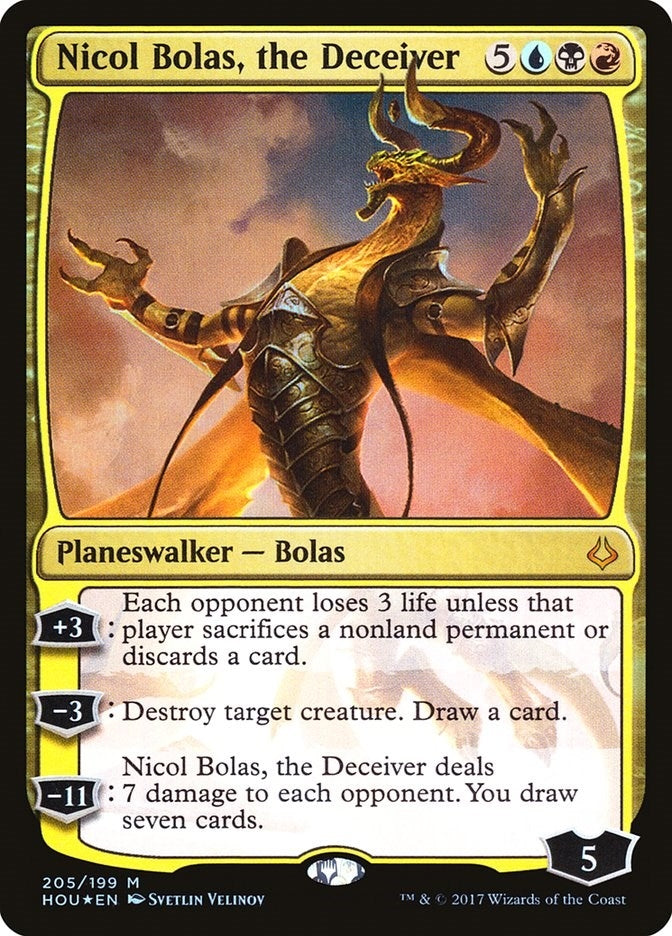 Nicol Bolas the Deceiver (205) [HOU] - MTG Single