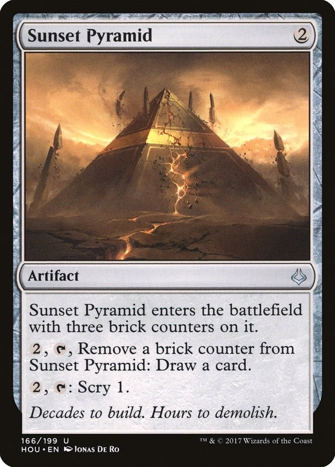 Sunset Pyramid (166) [HOU] - MTG Single