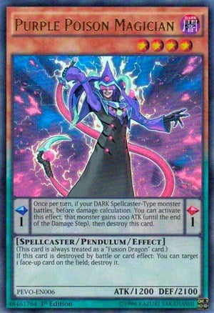 Purple Poison Magician (6) (PEVO) - YuGiOh Single