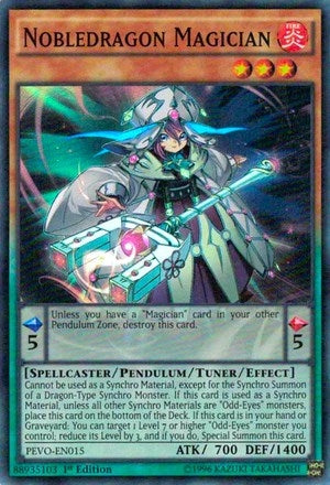 Nobledragon Magician (15) (PEVO) - YuGiOh Single