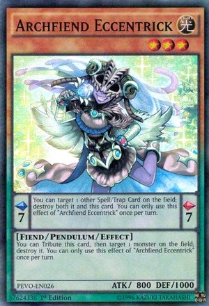 Archfiend Eccentrick (26) (PEVO) - YuGiOh Single