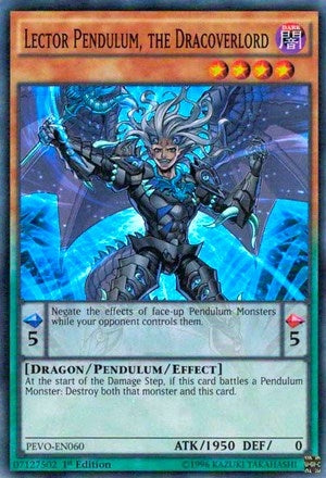 Lector Pendulum the Dracoverlord (60) (PEVO) - YuGiOh Single
