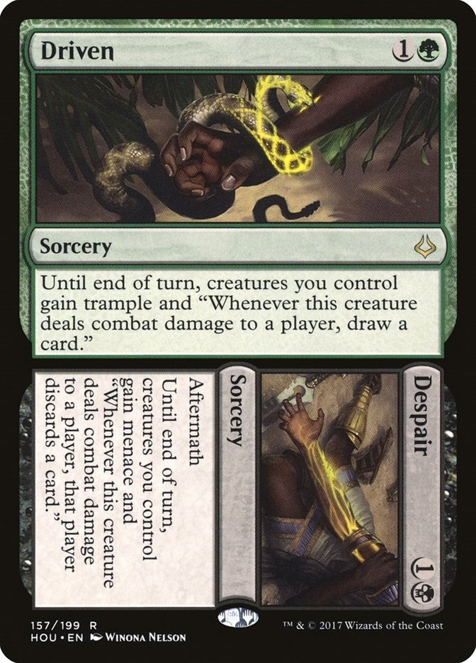 Driven // Despair (157) [HOU] - MTG Single